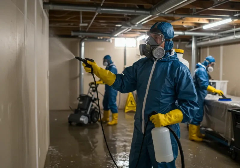 Basement Sanitization and Antimicrobial Treatment process in Fort Wright, KY